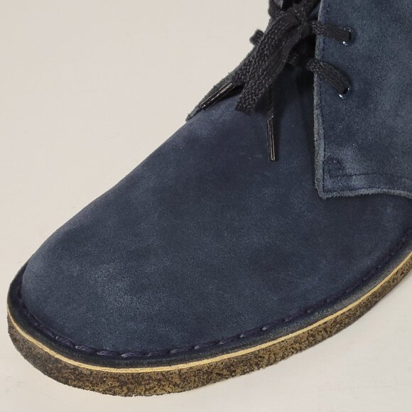 Clarks Originals Desert Boots Navy Suede Size 11.5 - Picture 5 of 12